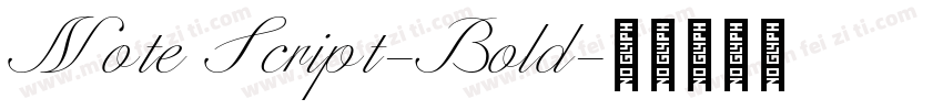 Note Script-Bold字体转换